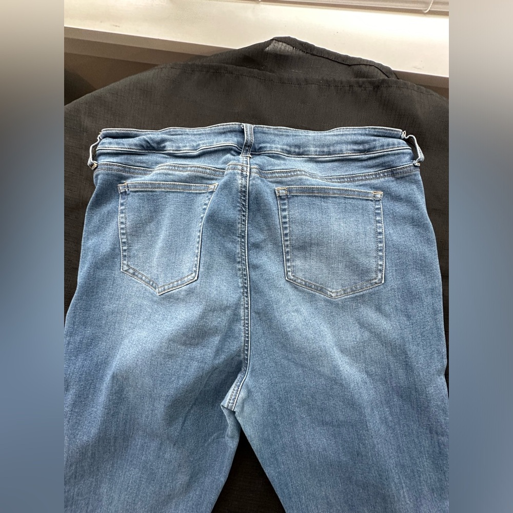 Baccini jeans Rare Find! Plus SZ 14 Blue Denim Wide Leg Vintage - Picture 4 of 11